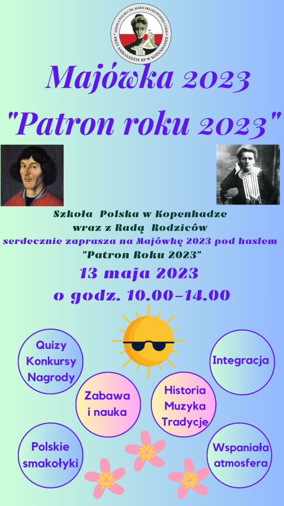 Zaproszenie na Majówkę 2023 pod tytułem „Patron roku 2023”
