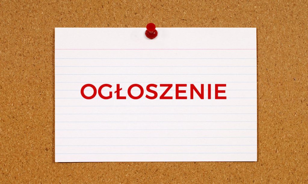 Ogłoszenie