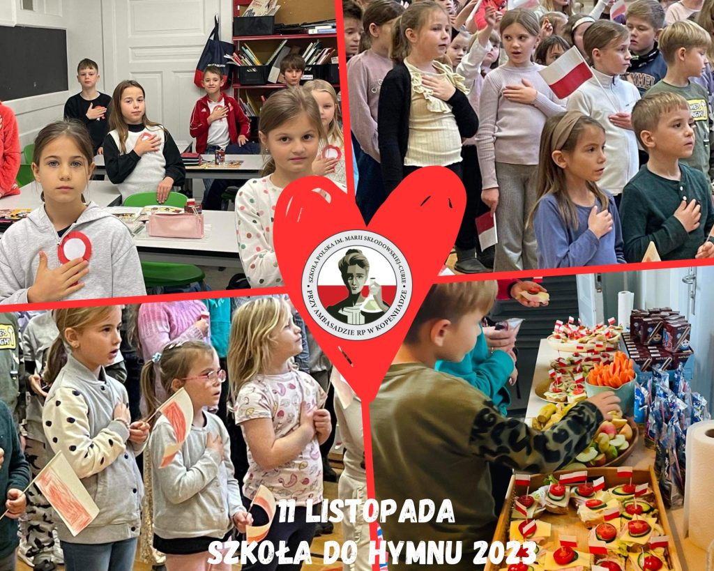 11 Listopada w Szkole Polskiej w Kopenhadze – Akcja „Szkoła do hymnu 2023” i śniadanie patriotyczne.