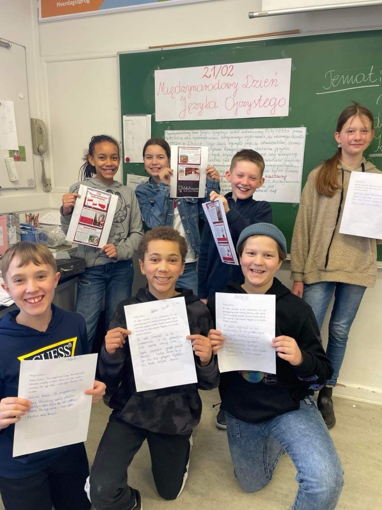 Obchody Międzynarodowego Dnia Języka Ojczystego w Szkole Polskiej im. Marii Skłodowskiej-Curie przy Ambasadzie RP w Kopenhadze