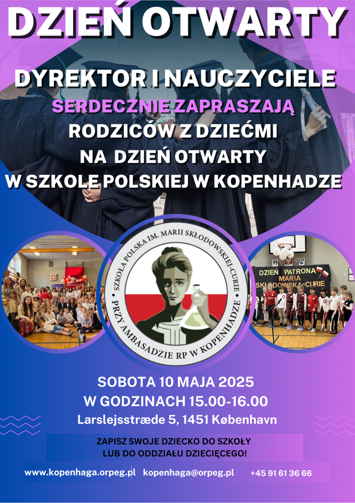Dzień Otwarty w Szkole Polskiej w Kopenhadze! Zapraszamy!