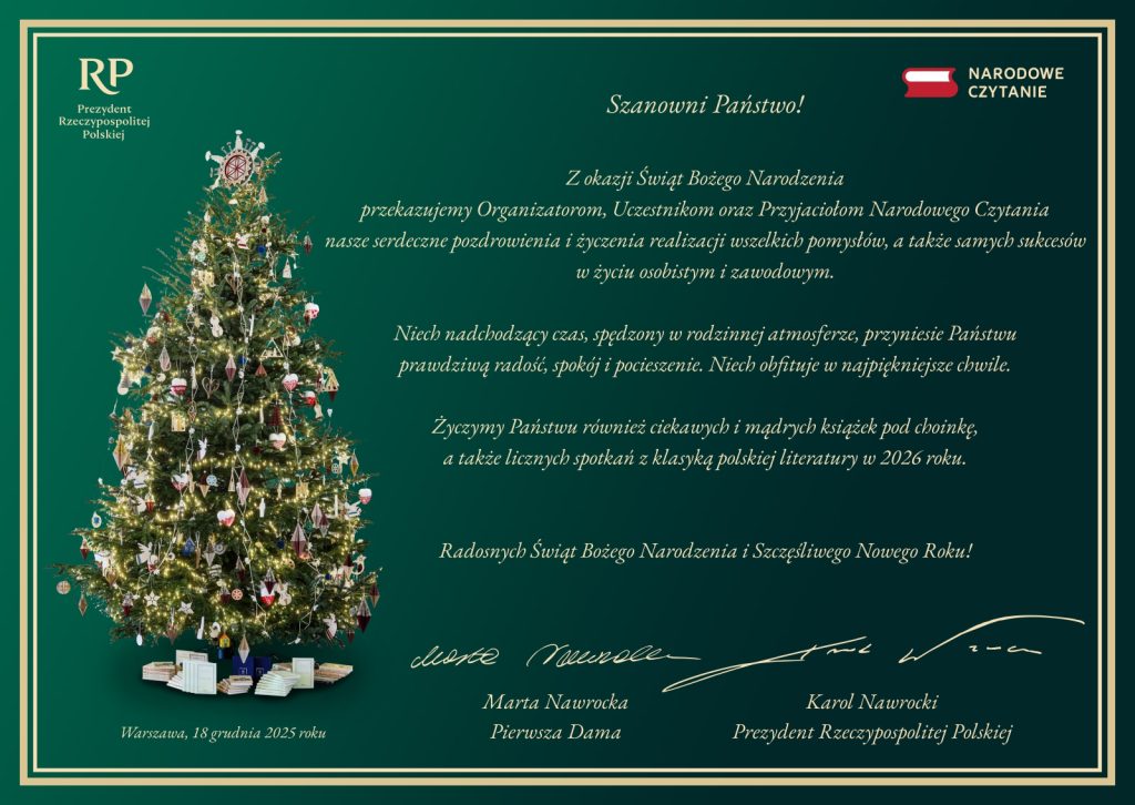 Życzenia od Pary Prezydenckiej – Boże Narodzenie 2025